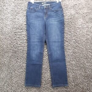 Lee Jeans Women 28 Regular Fit Straight Leg Mid Rise Petite Comfort Stretch Pant